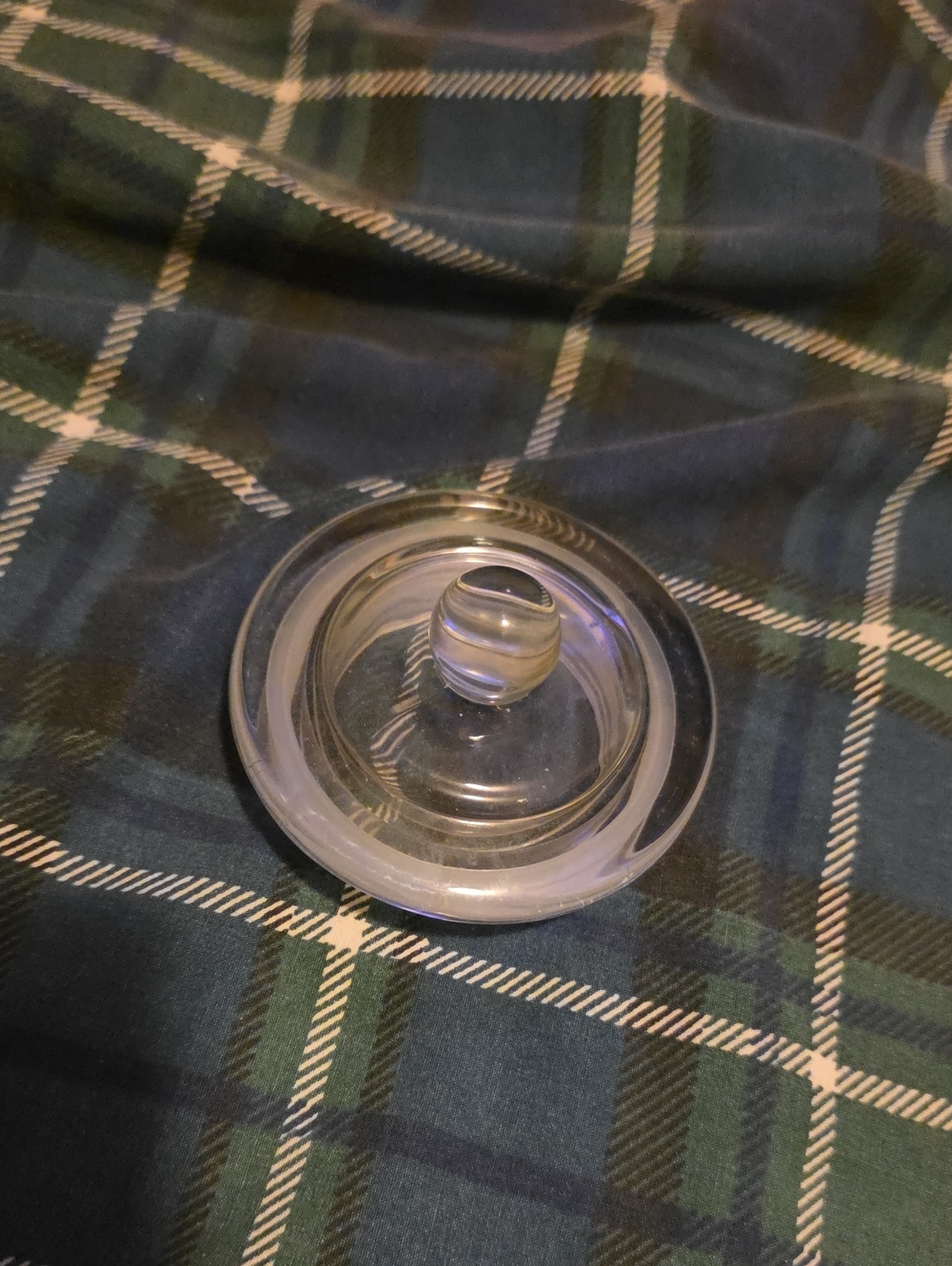 Clear Glass Lid with Knob - Home Accents